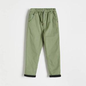 Reserved - Zateplené nohavice s vreckami - Zelená vyobraziť