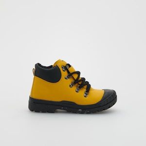 Reserved - Zateplené vysoké členkové turistické topánky - Žltá vyobraziť