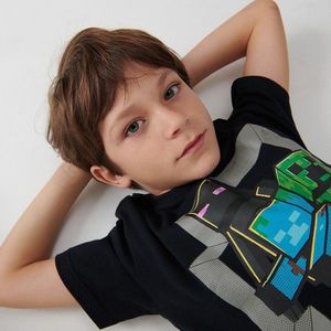 Reserved - Bavlnené tričko Minecraft - Čierna vyobraziť