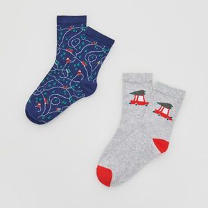 Reserved - Boys` socks multi - Tmavomodrá vyobraziť
