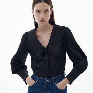 Reserved - Bavlnená košeľa - Čierna vyobraziť