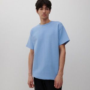 Reserved - Tričko s lemom so sťahovacou šnúrkou - Modrá vyobraziť