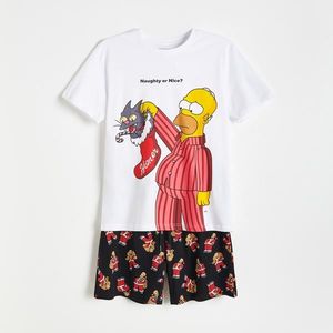 Reserved - Dvojdielne pyžamo The Simpsons - Biela vyobraziť