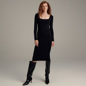 Reserved - Úpletové šaty PREMIUM - Čierna vyobraziť