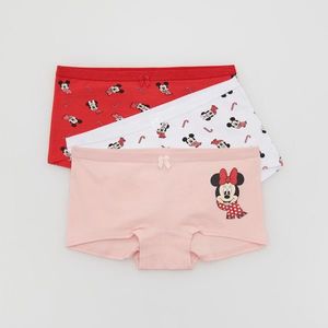 Reserved - Súprava 3 bavlnených nohavičiek boyshorts Mickey Mouse - Viacfarebná vyobraziť