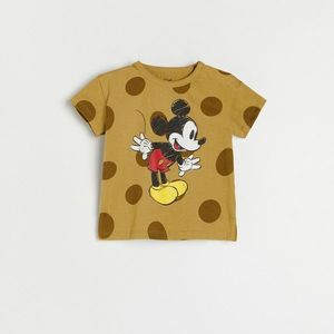 Reserved - Tričko Mickey Mouse - Hnědá vyobraziť