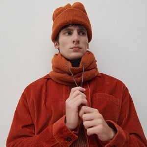 Reserved - Basic čiapka beanie - Oranžová vyobraziť