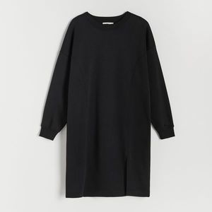 Reserved - Teplákové úpletové šaty - Čierna vyobraziť