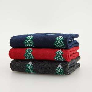 Reserved - Súprava 3 párov vianočných ponožiek - Červená vyobraziť
