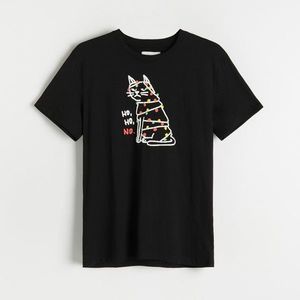Reserved - Tričko s vianočnou potlačou - Čierna vyobraziť