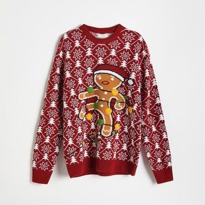 Reserved - Vianočný sveter so svetielkami - Viacfarebná vyobraziť