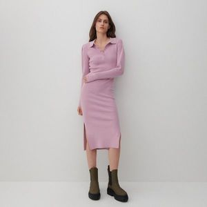 Reserved - Úpletové šaty - Purpurová vyobraziť