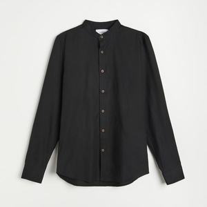 Reserved - Bavlnené tričko slim fit - Čierna vyobraziť
