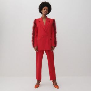 Reserved - Elegantné nohavice - Červená vyobraziť