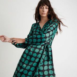Reserved - Viskózové šaty - Zelená vyobraziť