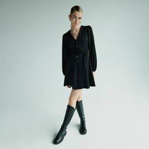 Reserved - Viskózové šaty - Čierna vyobraziť