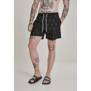 Urban Classics Embroidery Swim Shorts shark/black/white - L vyobraziť