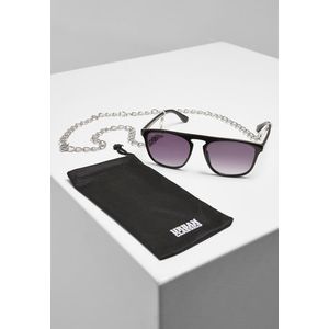 Urban Classics Sunglasses Mykonos With Chain black/black - One Size vyobraziť
