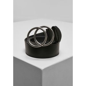 Urban Classics Ring Buckle Belt black/silver - L vyobraziť