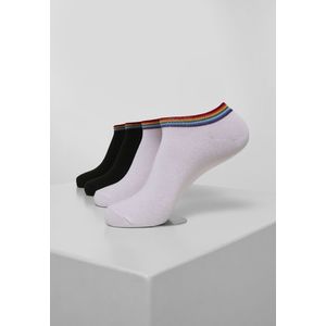 Urban Classics Rainbow Socks No Show 4-Pack black/white - 39-42 vyobraziť