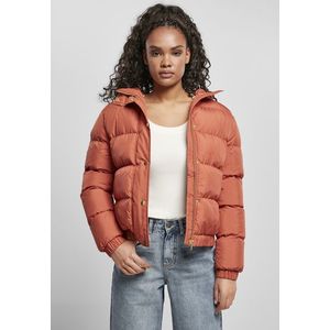 Urban Classics Ladies Hooded Puffer Jacket redearth - XXL vyobraziť