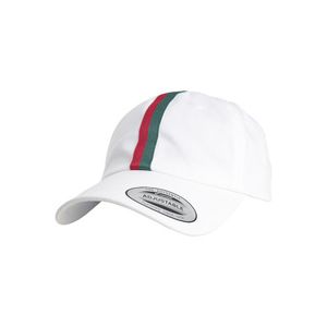 Urban Classics Flexfit Stripe Dad Hat white/firered/green - One Size vyobraziť