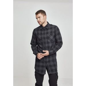 Urban Classics Long Checked Flanell Shirt blk/cha - S vyobraziť