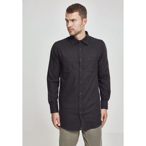 Urban Classics Side-Zip Long Checked Flanell Shirt blk/blk - S vyobraziť