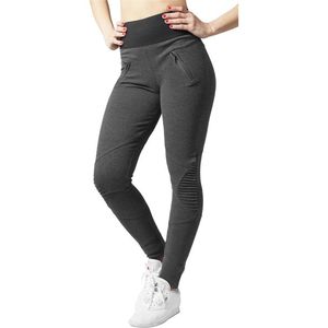 Urban Classics Ladies Interlock High Waist Leggings cha/blk - XS vyobraziť