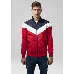 Urban Classics Arrow Zip Jacket red/nvy/wht - M vyobraziť