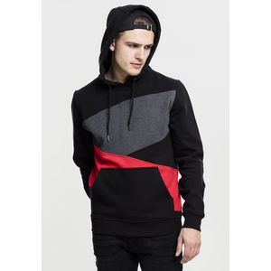 Urban Classics Zig Zag Hoody blk/red/cha - 2XL vyobraziť