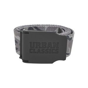 Urban Classics Woven Belt Rubbered Touch UC grey camo - 120cm vyobraziť