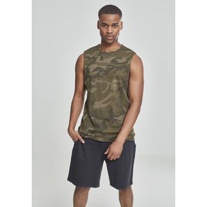 Urban Classics Camo Tanktop olive camo - S vyobraziť