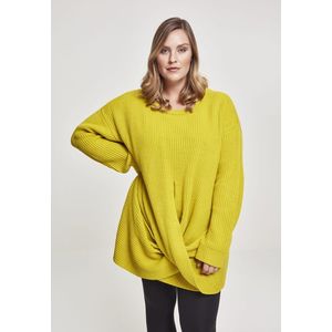 Urban Classics Ladies Wrapped Sweater lemonmustard - 4XL vyobraziť