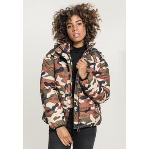 Urban Classics Ladies Boyfriend Camo Puffer Jacket rustycamo - 3XL vyobraziť