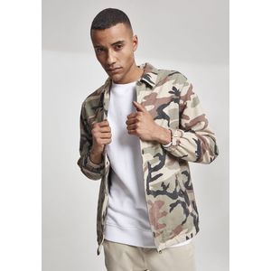 Urban Classics Camo Cotton Coach Jacket wood camo - L vyobraziť