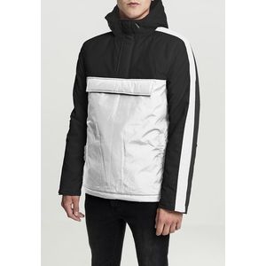 Urban Classics 3-Tone Padded Pull Over Hooded Jacket wht/blk/blk - L vyobraziť