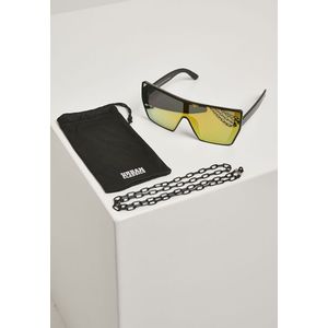 Urban Classics 102 Chain Sunglasses blk/yellow - One Size vyobraziť
