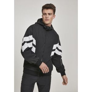 Urban Classics Crinkle Panel Track Jacket blk/wht - M vyobraziť