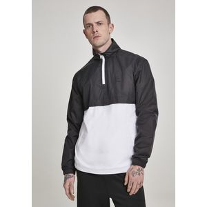 Urban Classics Stand Up Collar Pull Over Jacket blk/wht - L vyobraziť