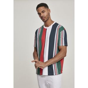 Urban Classics Heavy Oversized Big AOP Stripe Tee wht/nvy - S vyobraziť