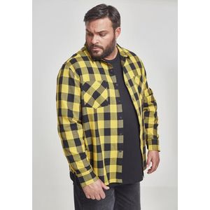 Urban Classics Checked Flanell Shirt blk/honey - 3XL vyobraziť