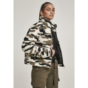 Urban Classics Ladies Camo Sherpa Jacket wood camo - L vyobraziť