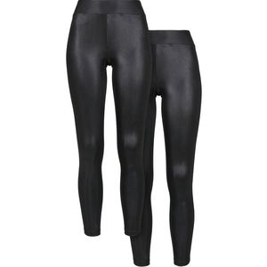 Ladies Synthetic Leather Leggings 2-Pack black+black - XL vyobraziť