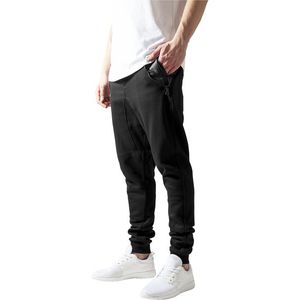 Urban Classics Side Zip Leather Pocket Sweatpant blk/blk - S vyobraziť