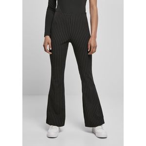 Urban Classics Ladies Flared Pin Stripe Pants black/white - 3XL vyobraziť