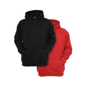 Urban Classics Blank Hoody 2-Pack black+red - 5XL vyobraziť