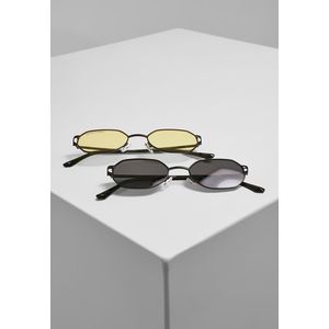 Urban Classics Sunglasses San Sebastian 2-Pack black+black/yellow - One Size vyobraziť