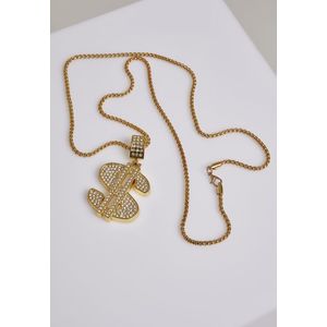 Urban Classics Dollar Necklace gold - One Size vyobraziť