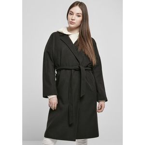 Urban Classics Ladies Oversized Classic Coat black - S vyobraziť